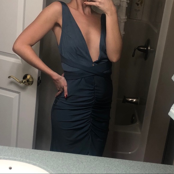 Hello Molly Dresses & Skirts - Sexy slate blue gown